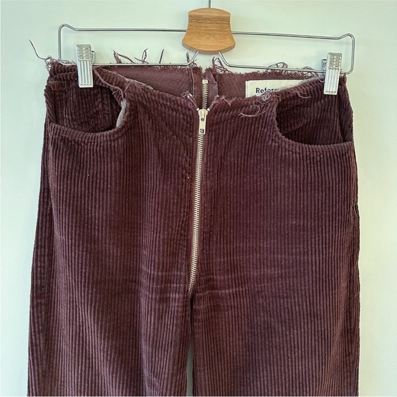 Reformation • Brown Cafe Bruno Corduroy Pants - Picture 2 of 8